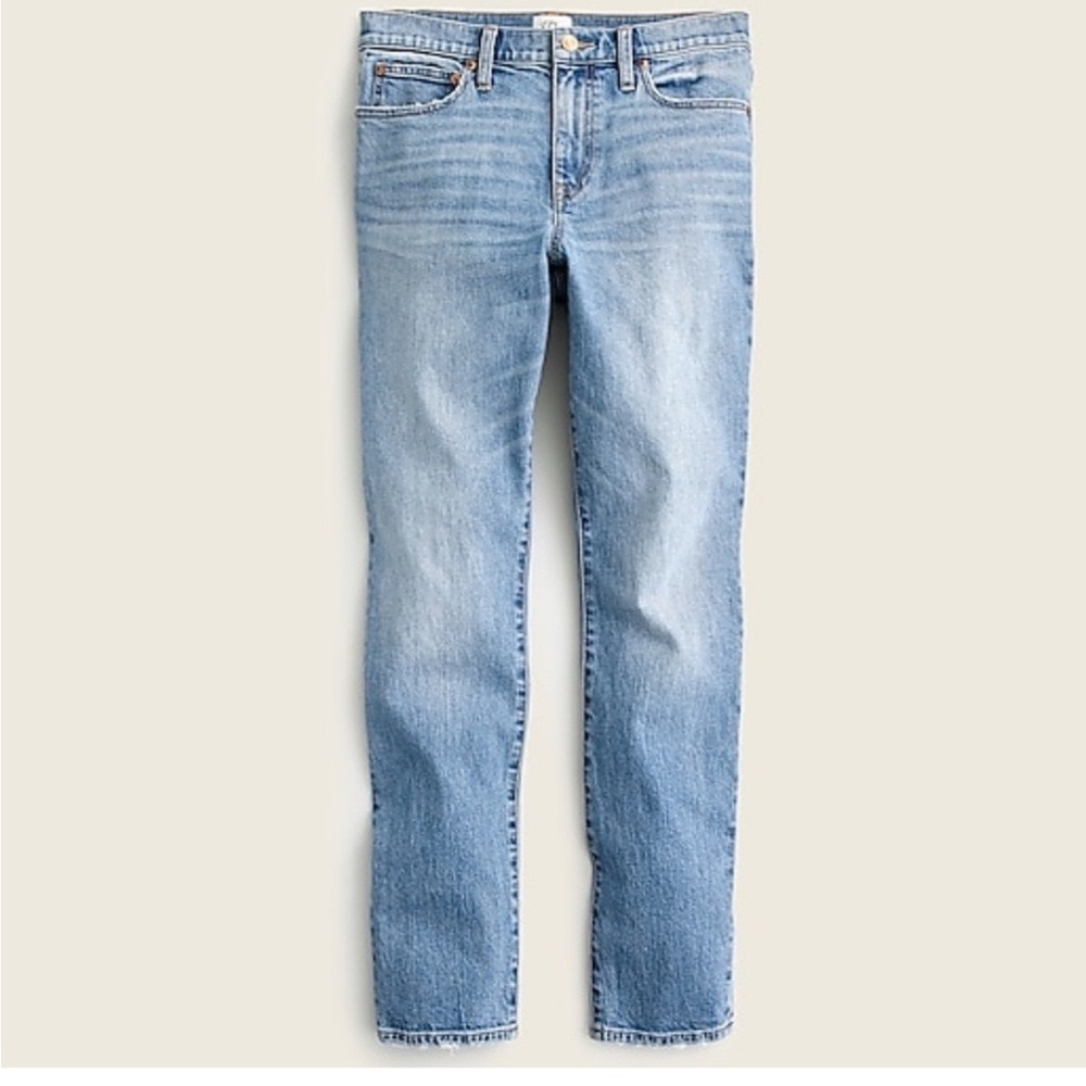 J crew slim boyfriend jeans tea time wash